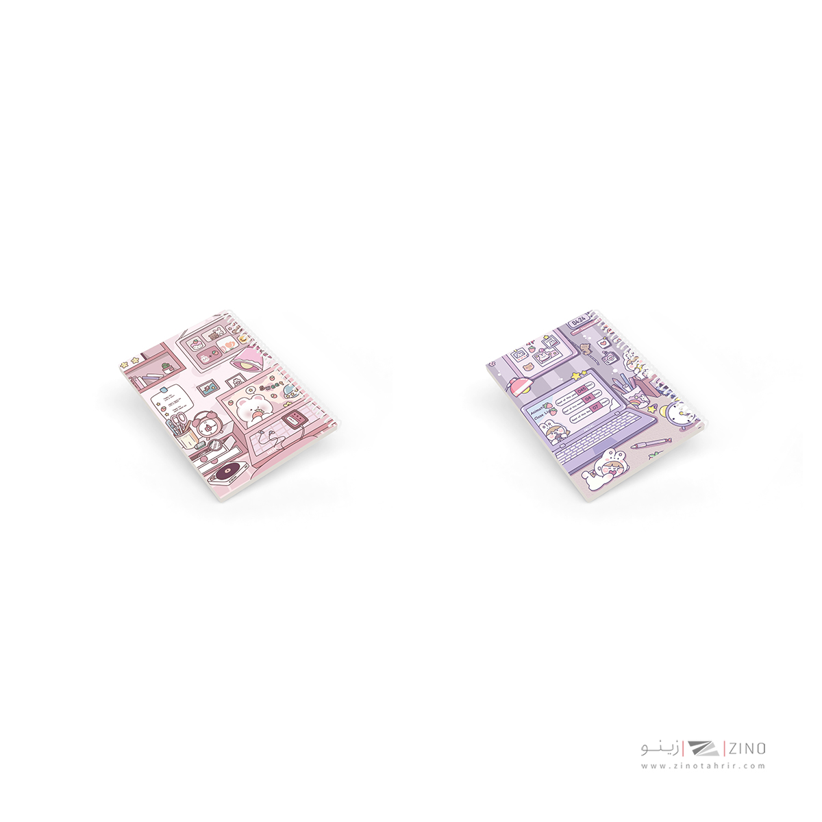 دفتر50برگ نقاشی وزیری سیمی مجلد آبرنگ کدA041