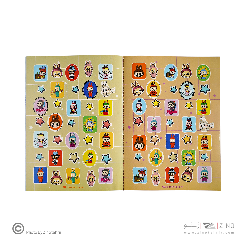 دفتر رنگ آمیزیA4 کودکان طرح جور هیرمند پیپر