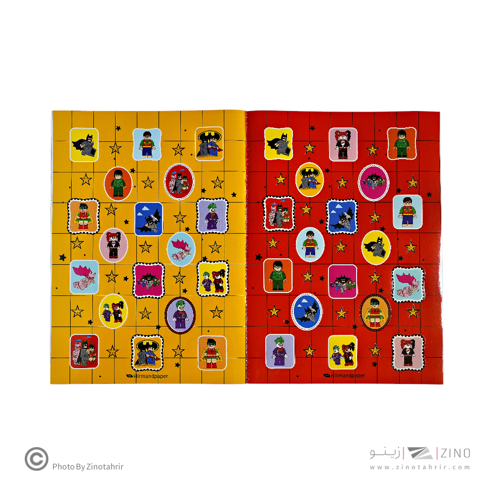 دفتر رنگ آمیزیA4 کودکان طرح جور هیرمند پیپر