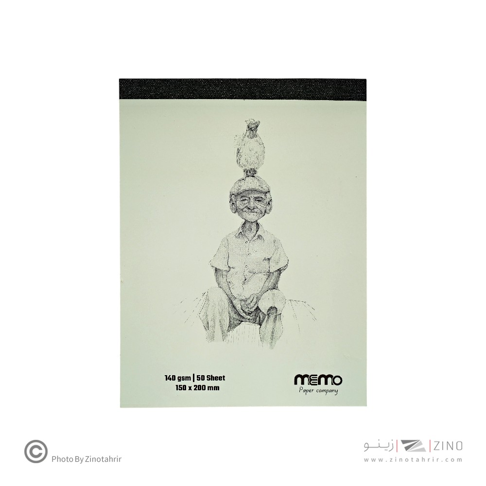پد طراحی سایز20*15مقوا140گرم MEMO