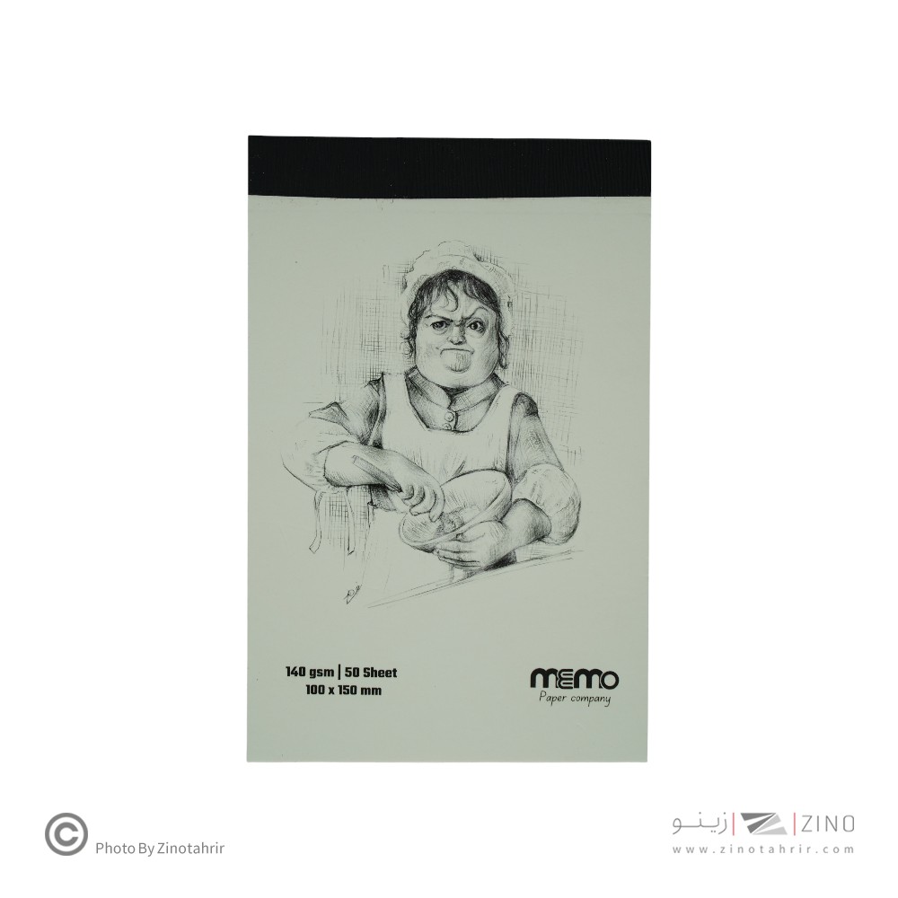 پد طراحی سایز10*15مقوا140گرم MEMO