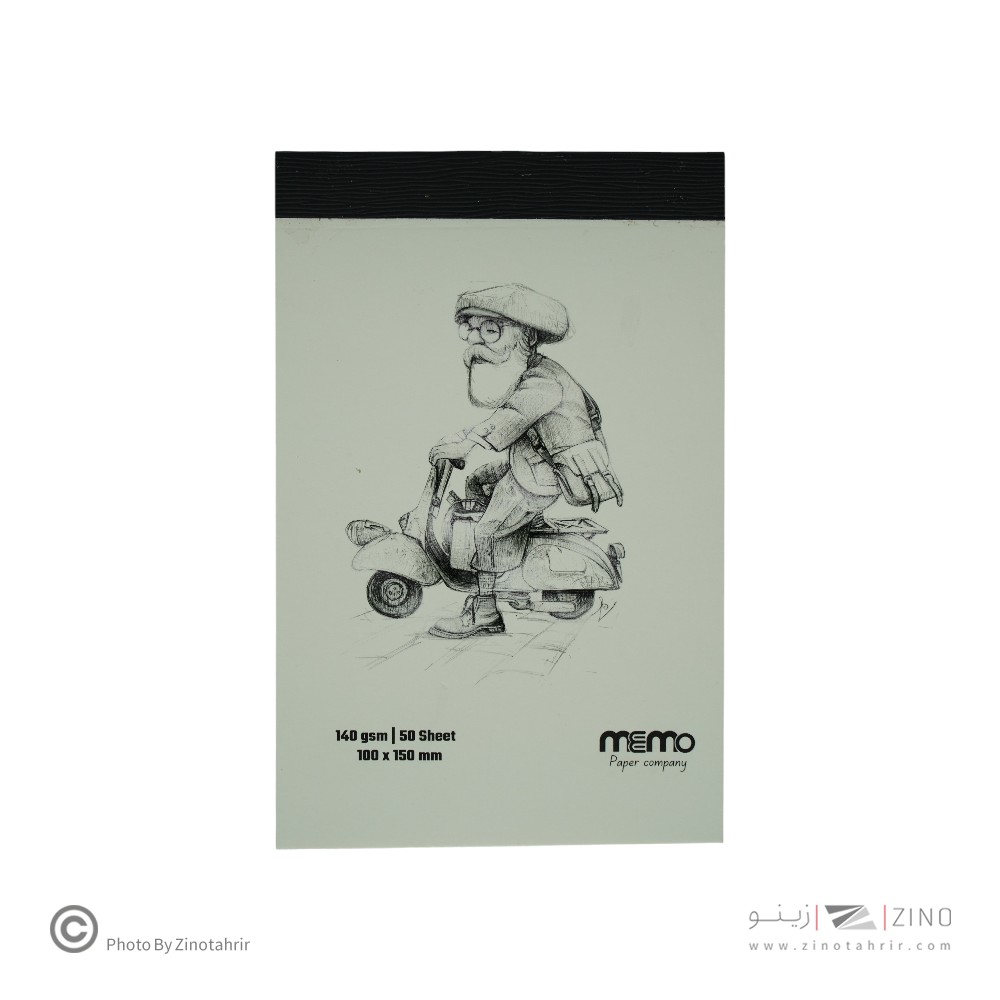 پد طراحی سایز10*15مقوا140گرم MEMO