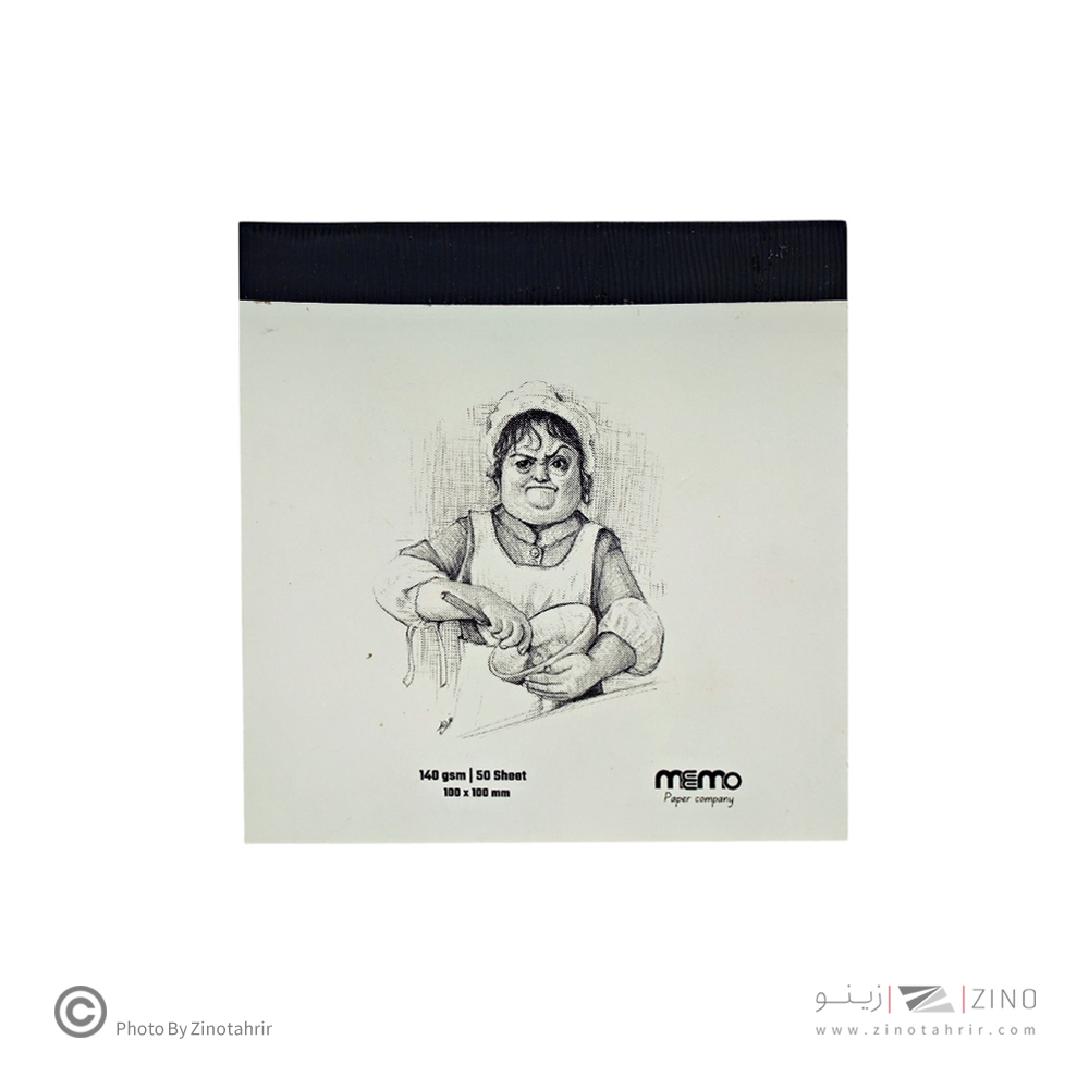 پد طراحی سایز10*10مقوا140گرم MEMO