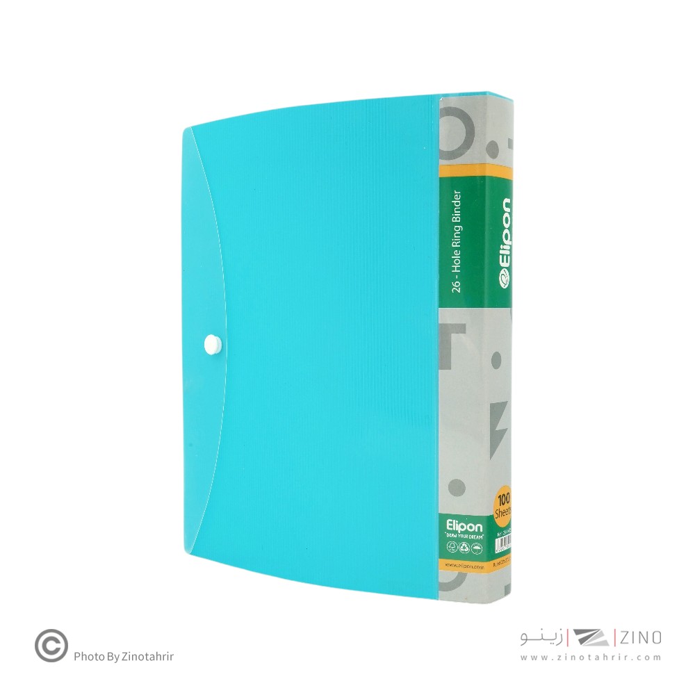 دفترکلاسوری 100برگ طلقی استریپ الیپون کد287کارتن 12عددی