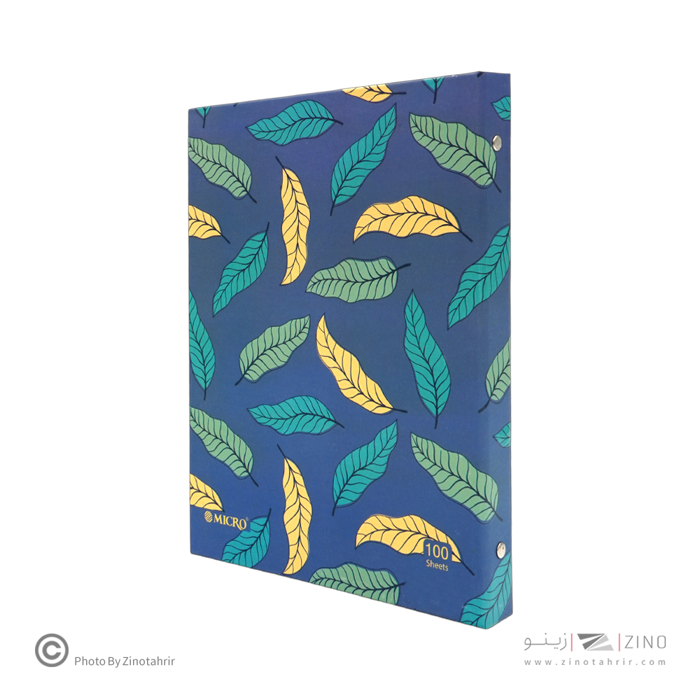 دفترکلاسوری 26حلقه 100برگ قفل فلزجلدسخت میکرو سری جور