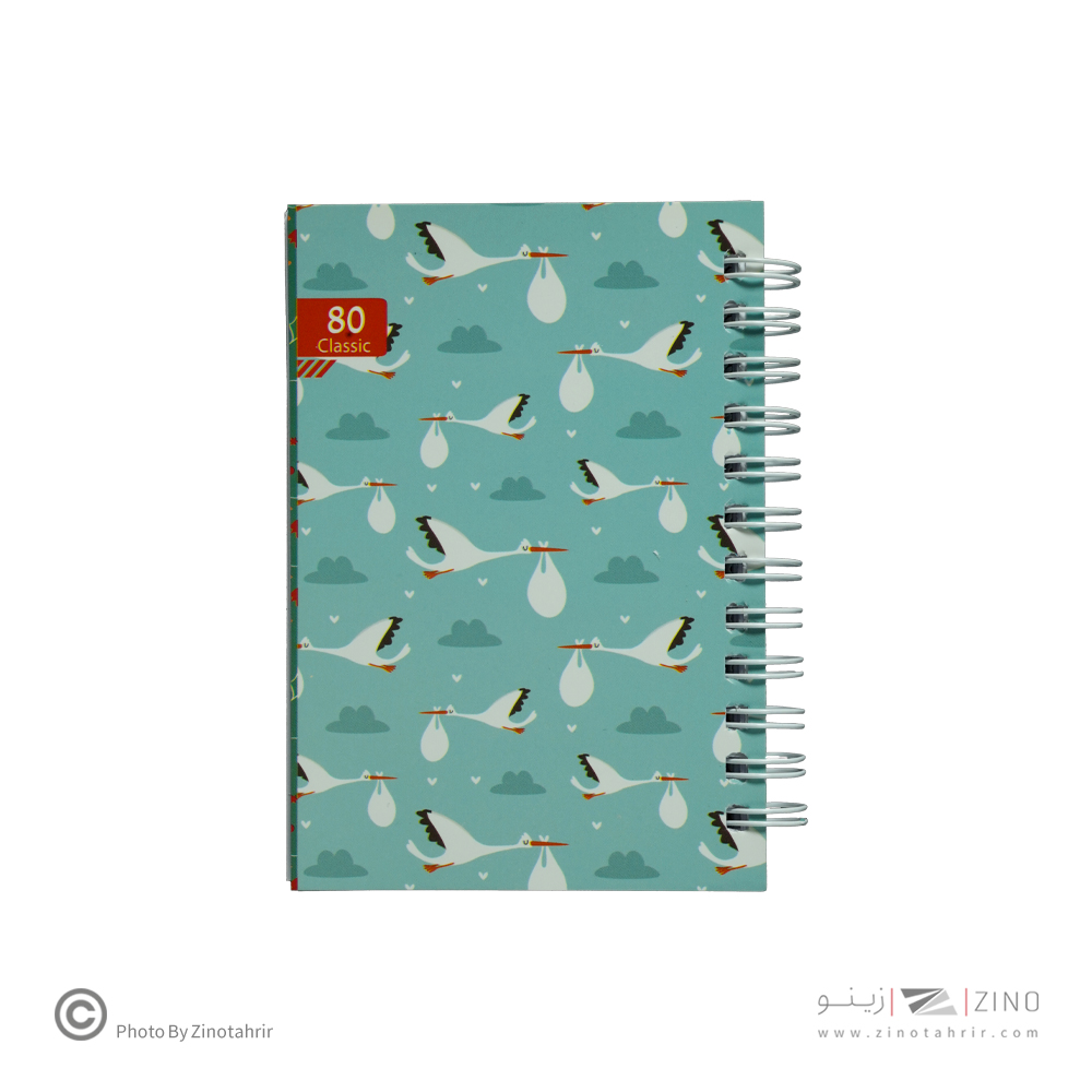 دفتریادداشت 12*8فنردوبل        برگ