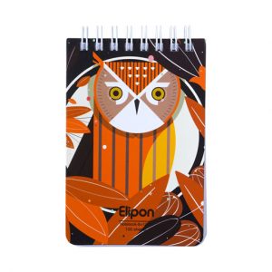 دفتریادداشت 100برگ 80*120سیمی جلدنرم فانتزی الیپون کد261کارتن144عددی