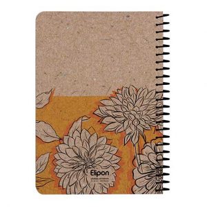 دفتریادداشت 100برگ 140*210 سیمی کلاسیک کرافت الیپون کد275کارتن24عددی