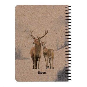 دفتریادداشت 100برگ 140*210 سیمی کلاسیک کرافت الیپون کد275کارتن24عددی