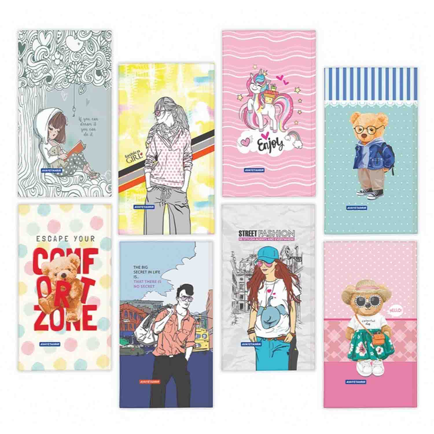 دفتریادداشت 100برگ پالتویی جلدسخت گالینگورآوای تحریرکدN20253