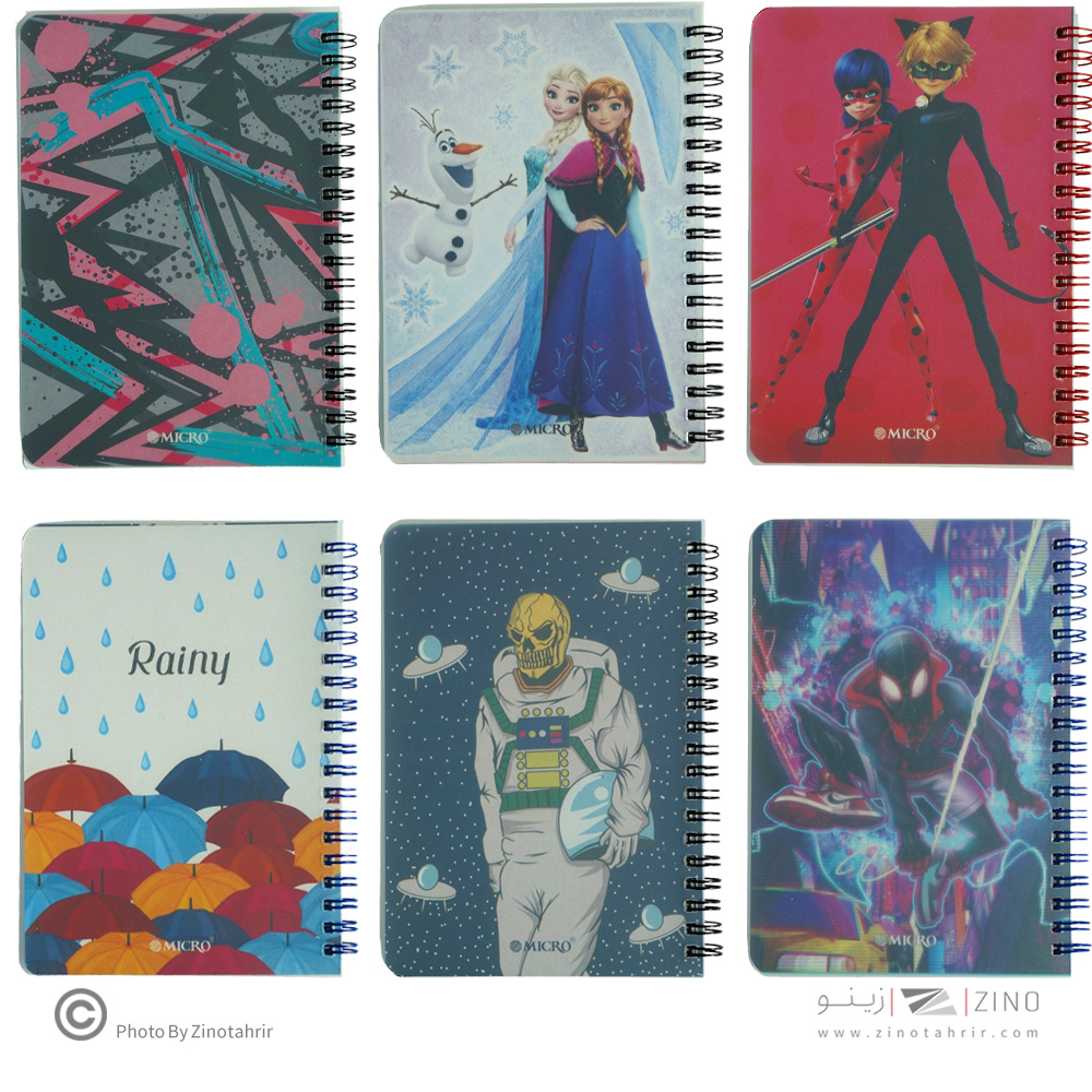 دفتریادداشت 100برگ12*17سیمی طلقی ضخیم میکرو کدG10