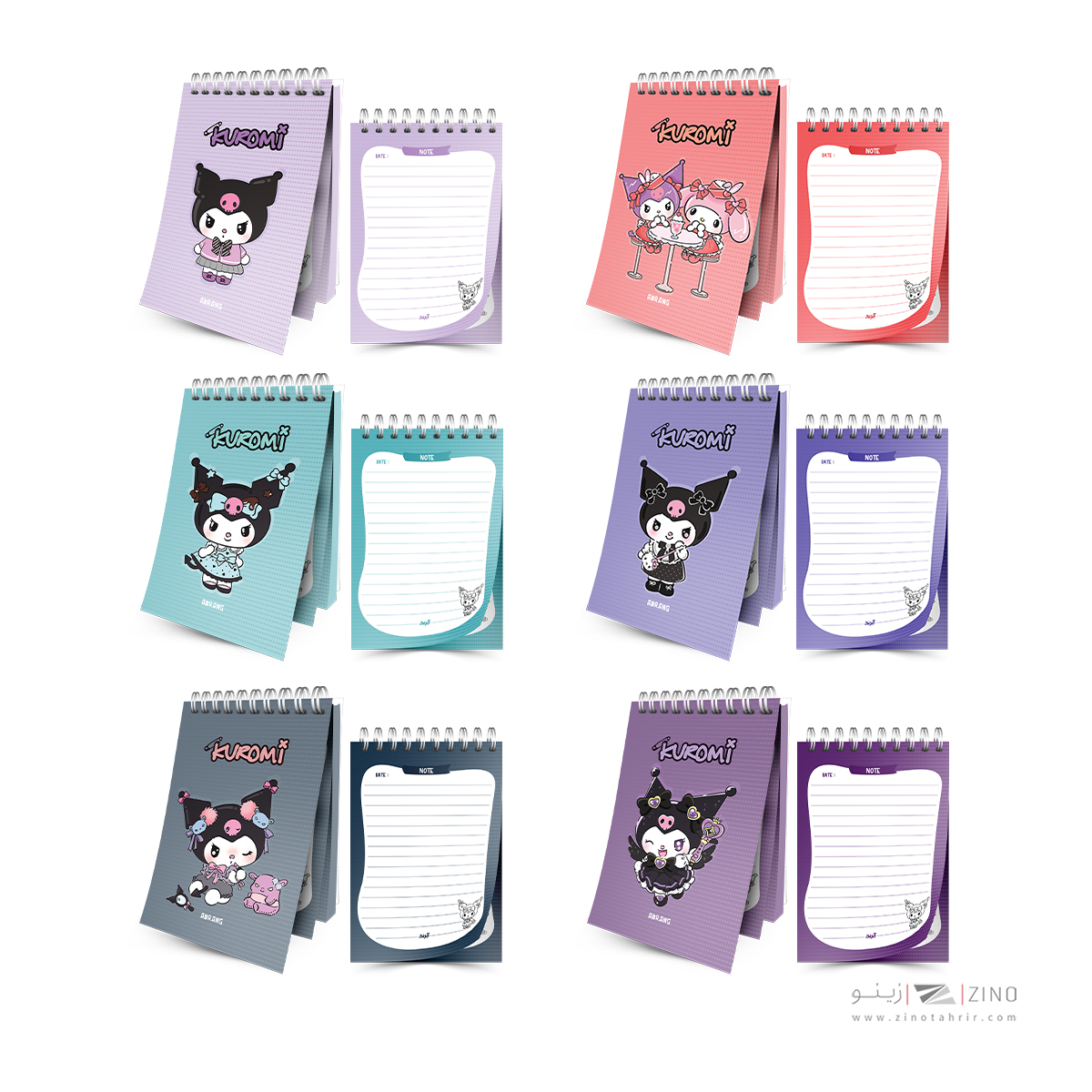 دفتریادداشت100بگ10*14سیم ازبالا آبرنگ سری یادداشت های روزانه من کدA036