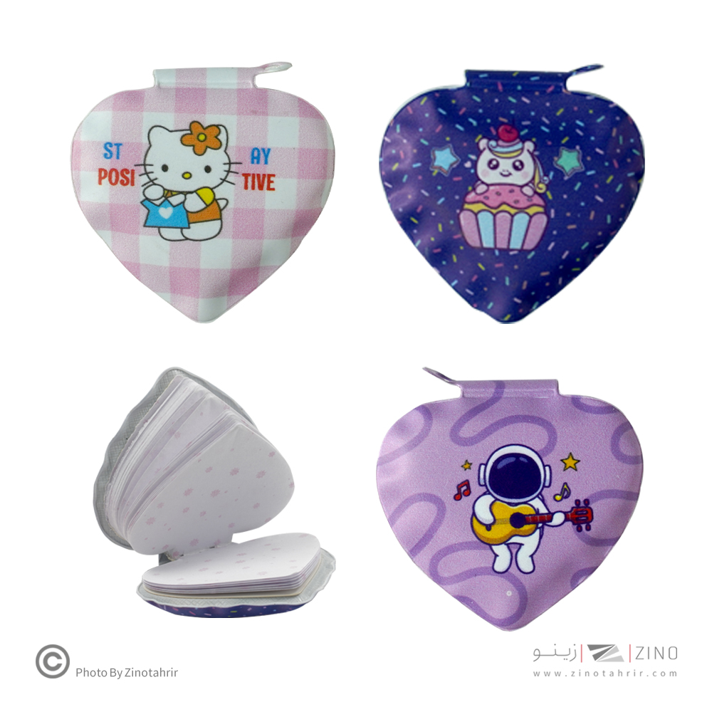 دفتریادداشت60برگ فانتزی قلبی بالیک آوای تحریر کدN-20296