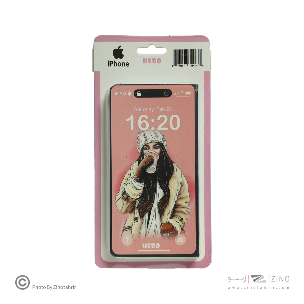 دفتریادداشت ته چسب هیرو طرح آیفون