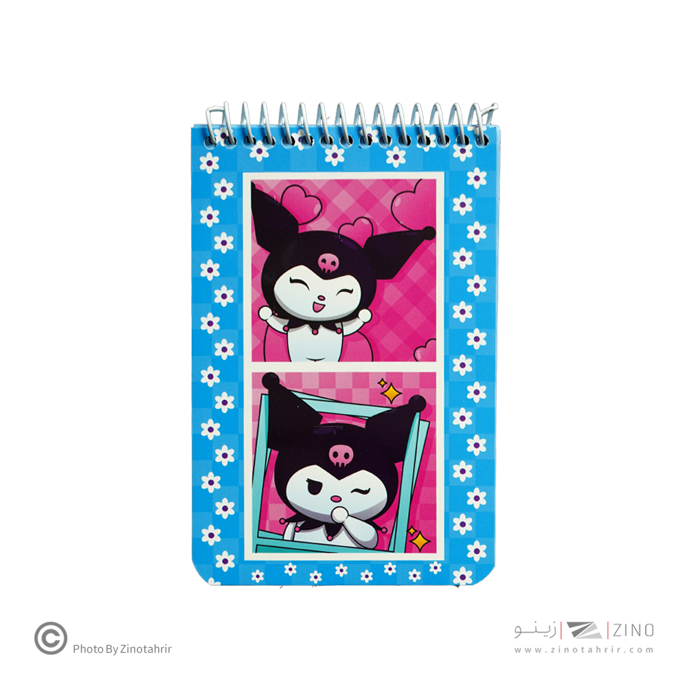 دفتریادداشت سیم از بالا حاشیه دار هیرو طرح فانتزی