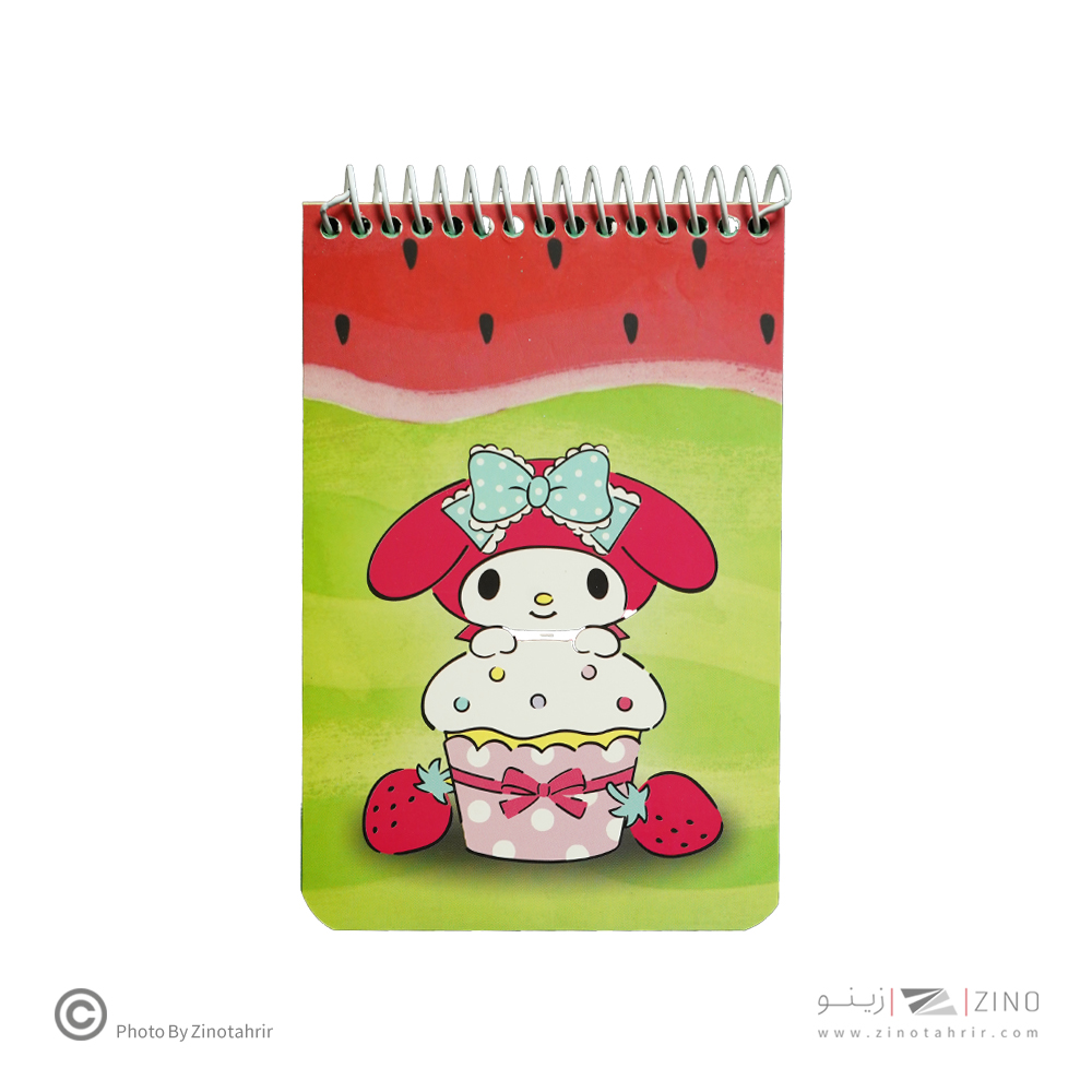 دفتریادداشت سیم از بالا حاشیه دار هیرو طرح فانتزی