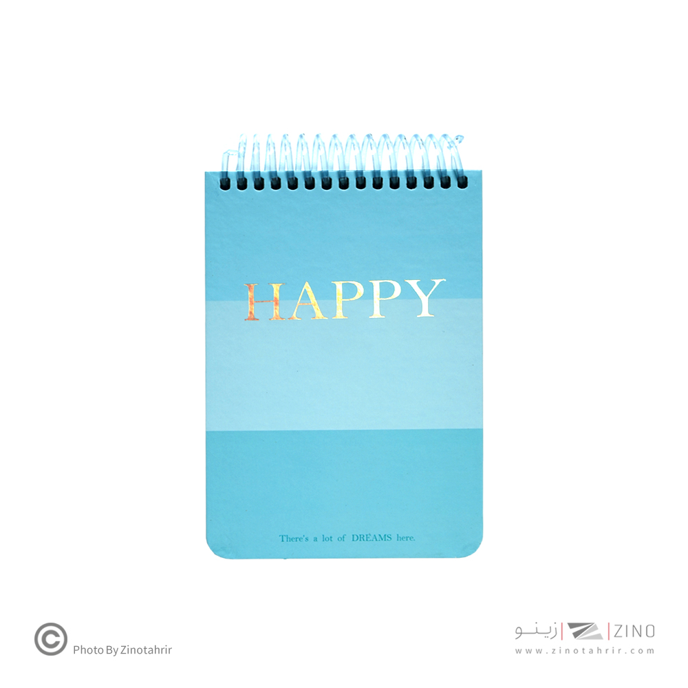 دفتریادداشت100برگA6سیم از بالا لانگو سری هپی پرو نوت