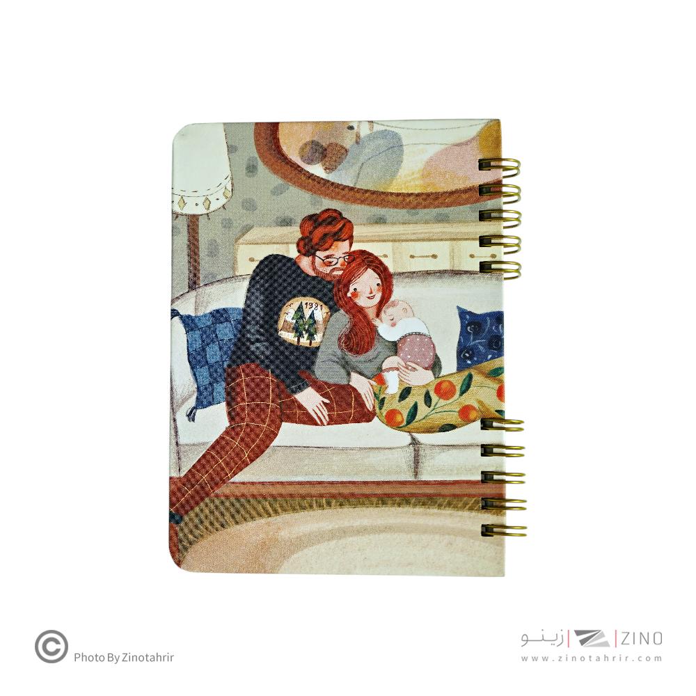 دفتریادداشت1/10سیمی جلد سخت مسترنوت کد498