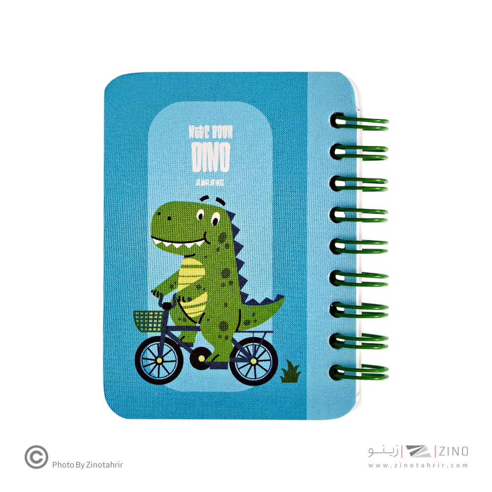 دفتریادداشت80برگ7*10 سیم ازبغل آبرنگ کدA043