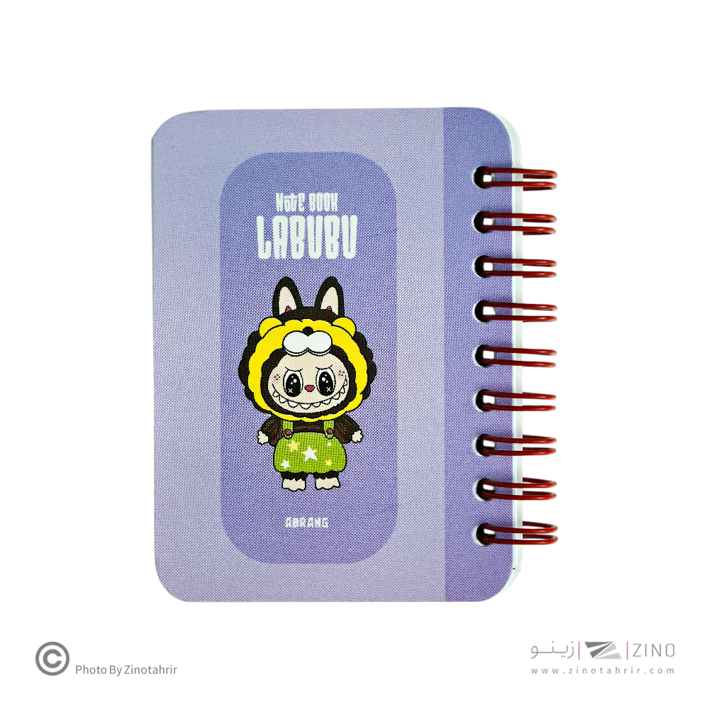 دفتریادداشت80برگ7*10 سیم ازبغل آبرنگ کدA043