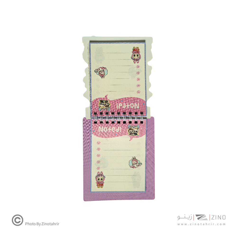 دفتریادداشت فانتزی(طرح لبوبو) همراه با استیکر کد001 یاکدXAC-003