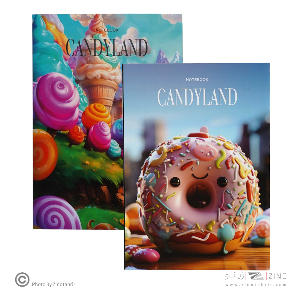 دفتریادداشت سری کندی لند گلاسه سایز21*14همیشه