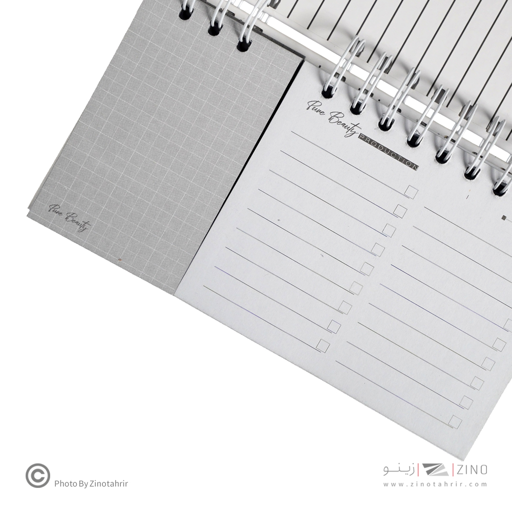 دفتریادداشت تودولیست (کاغذ سفید) 2تکه 210*110  برگ سری پیور بیوتی کد71516
