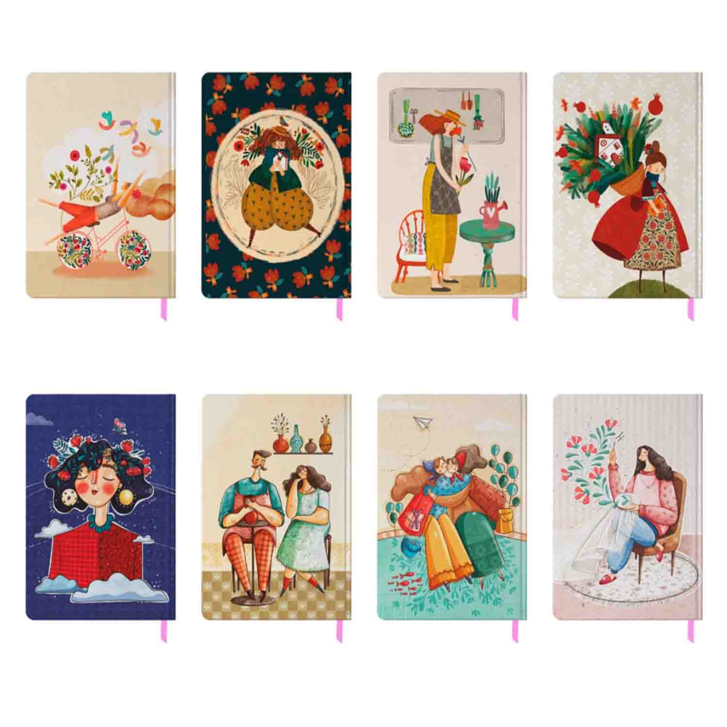 پلنررنگی هفتگی رقعی جلدسخت 15*21 مسترنوت کد406 کارتن 38عددی 