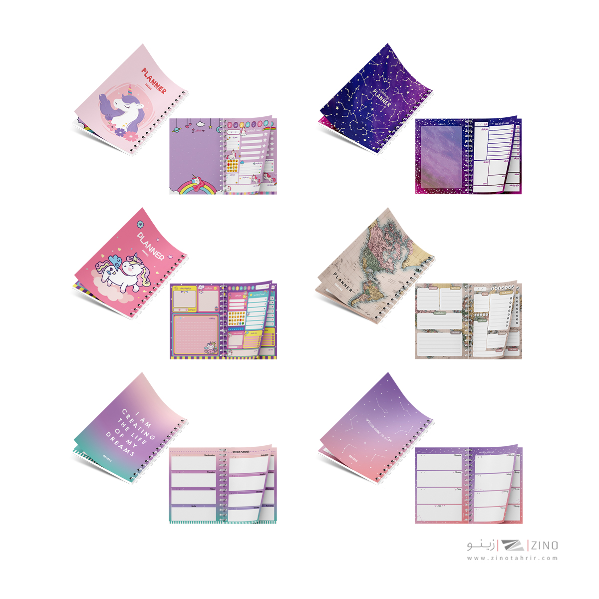 پلنر100برگA6سیمی10*14آبرنگ 