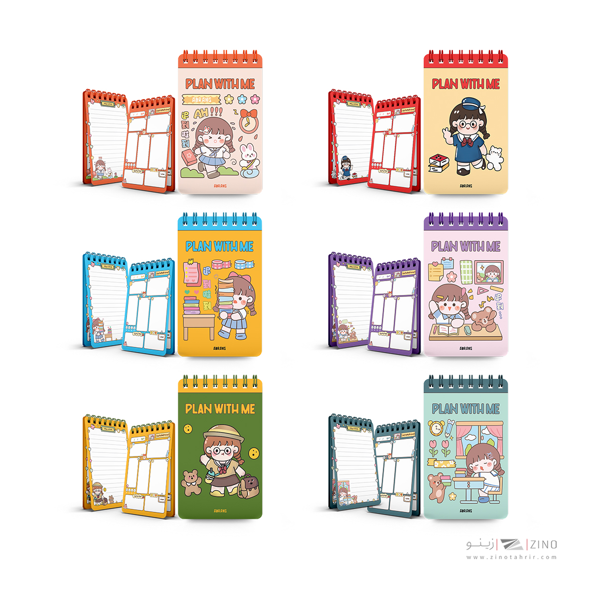 پلنر100برگ مینی سیمی 10*14آبرنگ کد A029