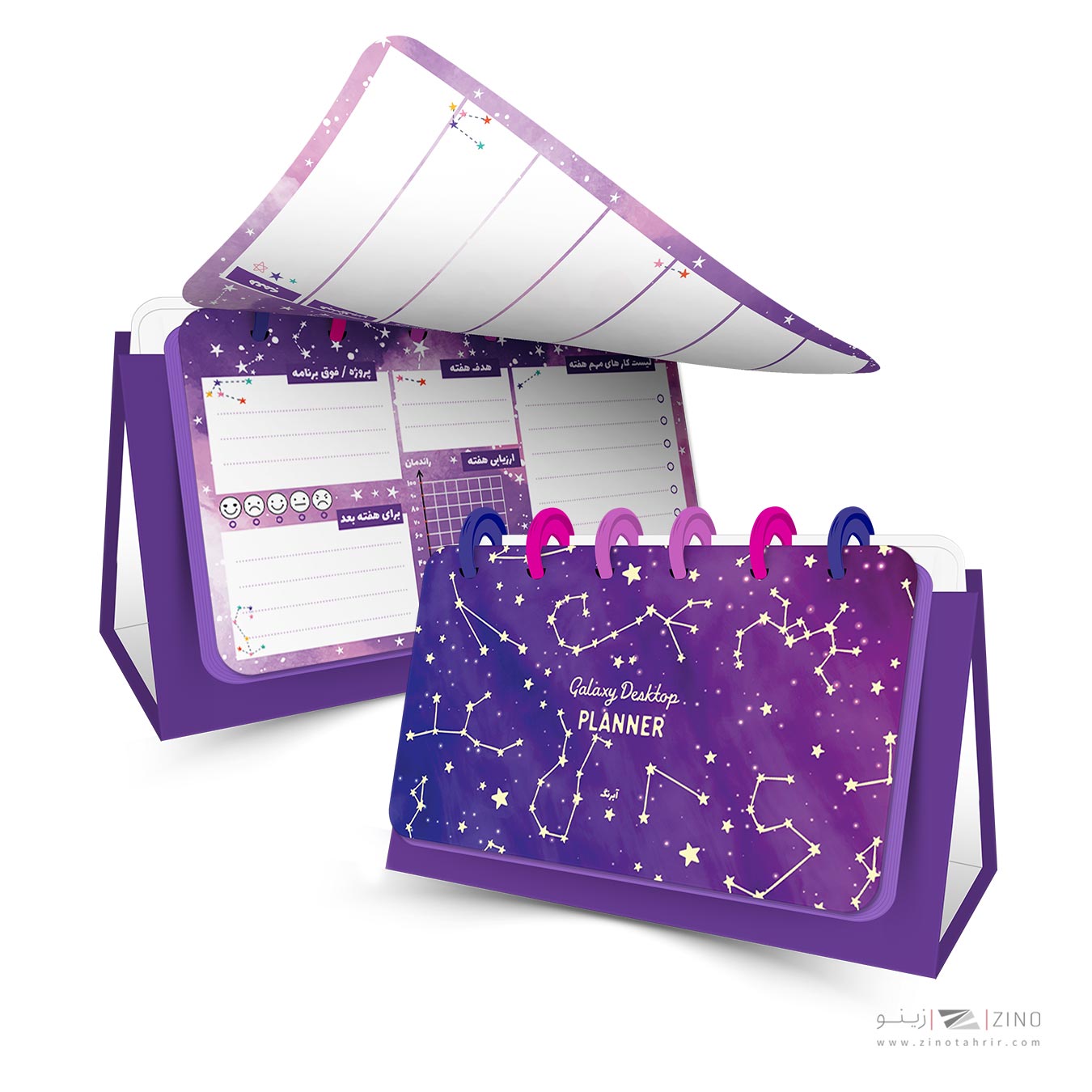 پلنر80برگ رومیزی دکمه ای سیمی18*9.5آبرنگ کدA009