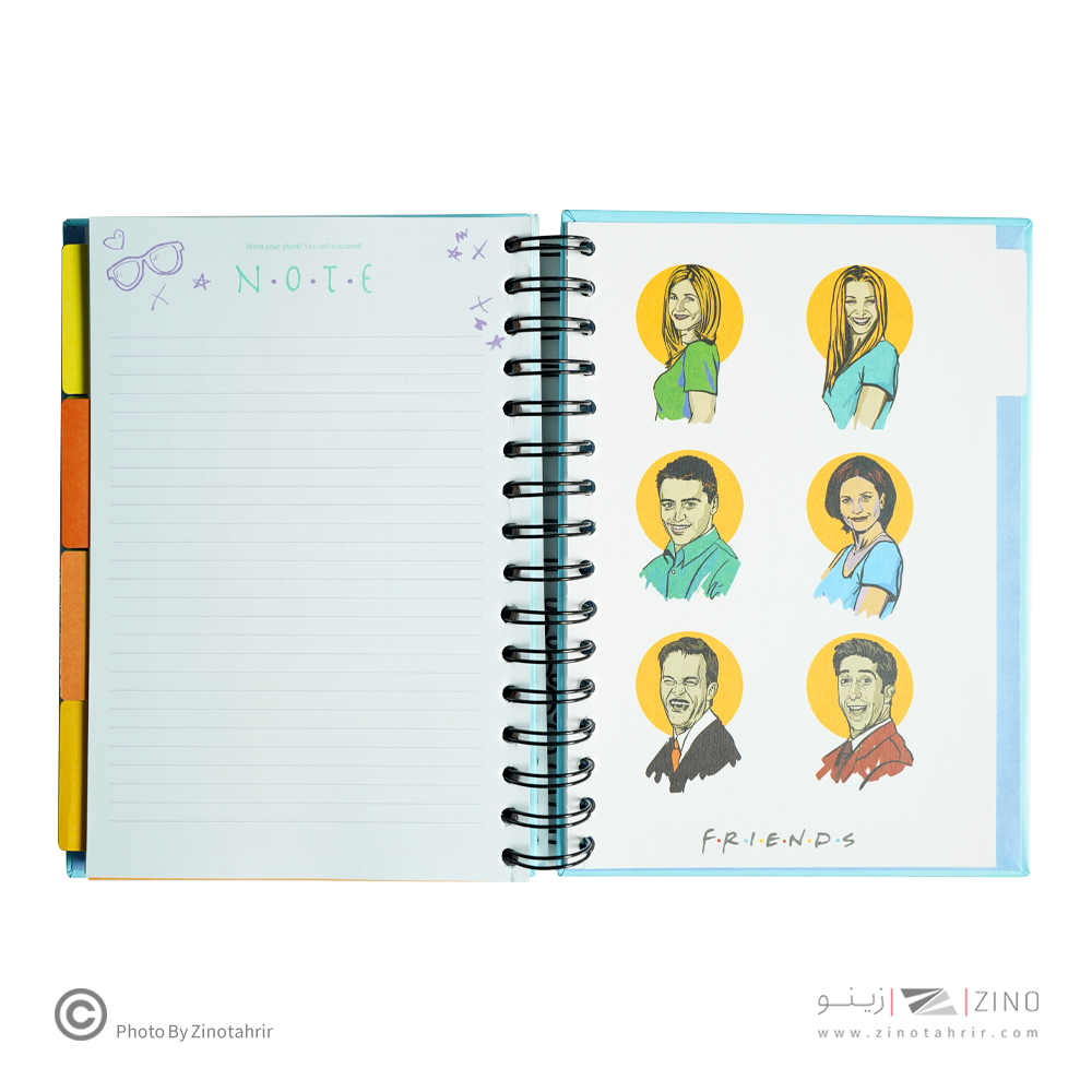 پلنرفرندز جلدسخت فنردوبل 15*21.5همیشه کد