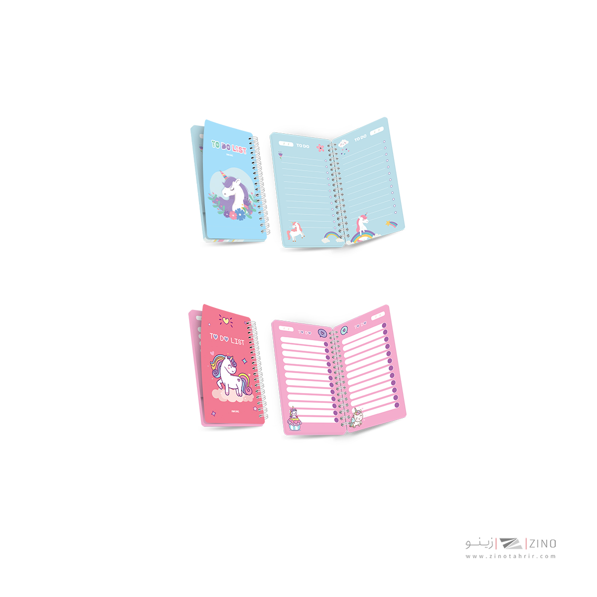 تودولیست100برگ17*10سیم از بغل فانتزی آبرنگ کدA035