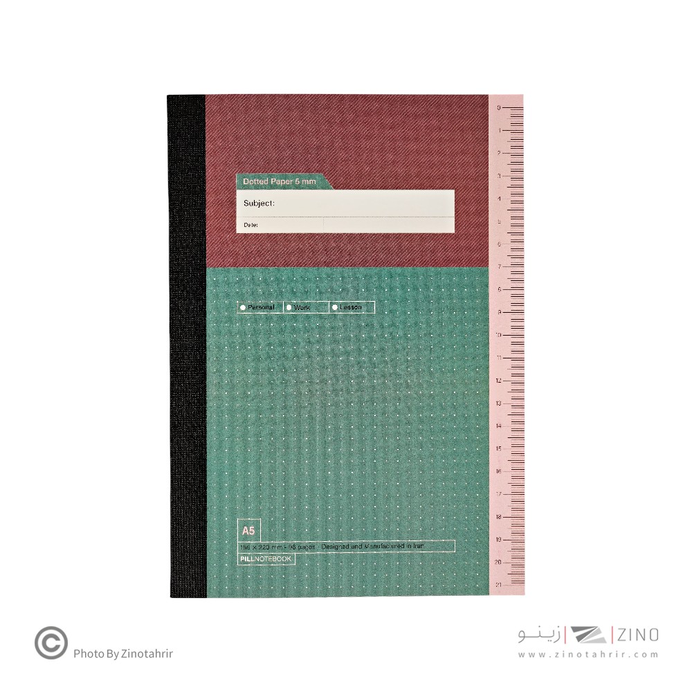 دفتر48برگ بولت ژورنال(نقطه ای) ته دوخت سایز220*155 پیل سری پروجکت