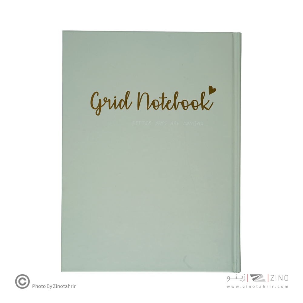 دفتر100برگ شطرنجی A4 ته دوخت جلد سخت طلاکوب/نقره برگ سری کیوت پالت کد70601