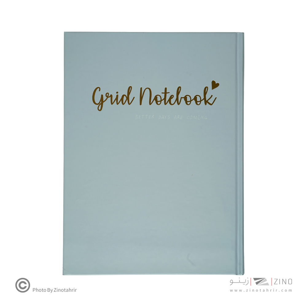 دفتر100برگ شطرنجی A4 ته دوخت جلد سخت طلاکوب/نقره برگ سری کیوت پالت کد70601