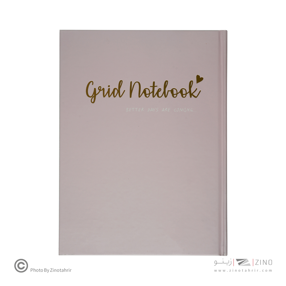 دفتر100برگ شطرنجی A4 ته دوخت جلد سخت طلاکوب/نقره برگ سری کیوت پالت کد70601