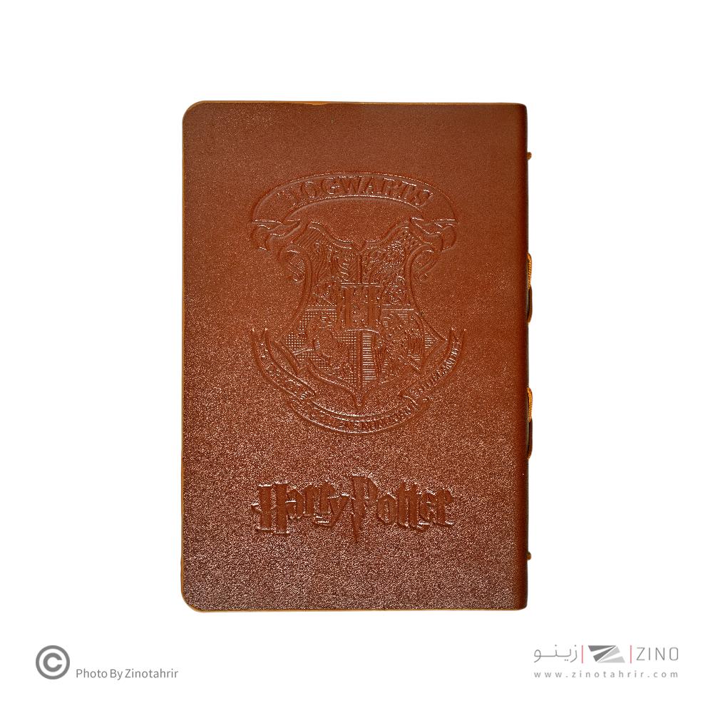 دفتر ته دوخت15*21جلدچرم (کاغذ کرافت)  همیشه سری هری پاتر