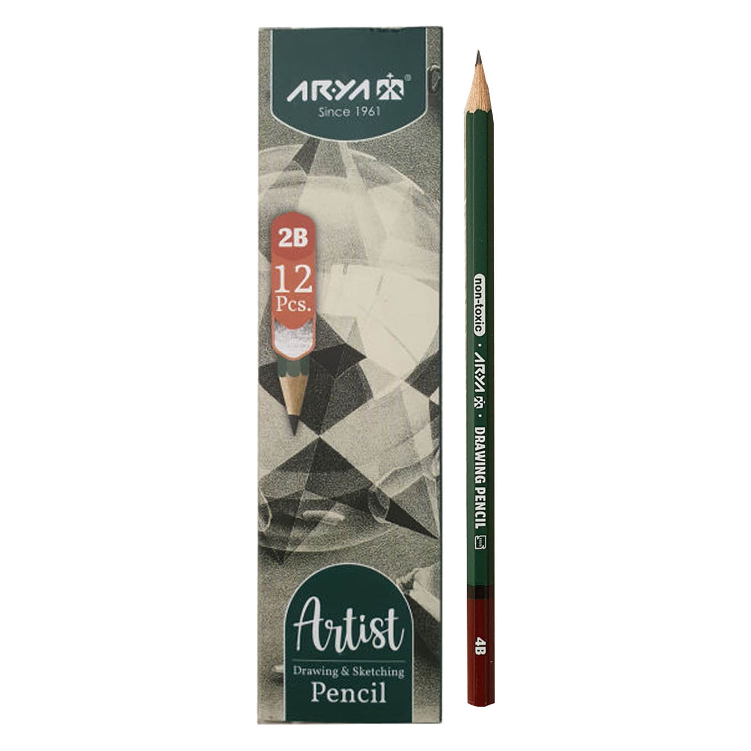 مدادطراحی 2B جعبه مقوایی آریا