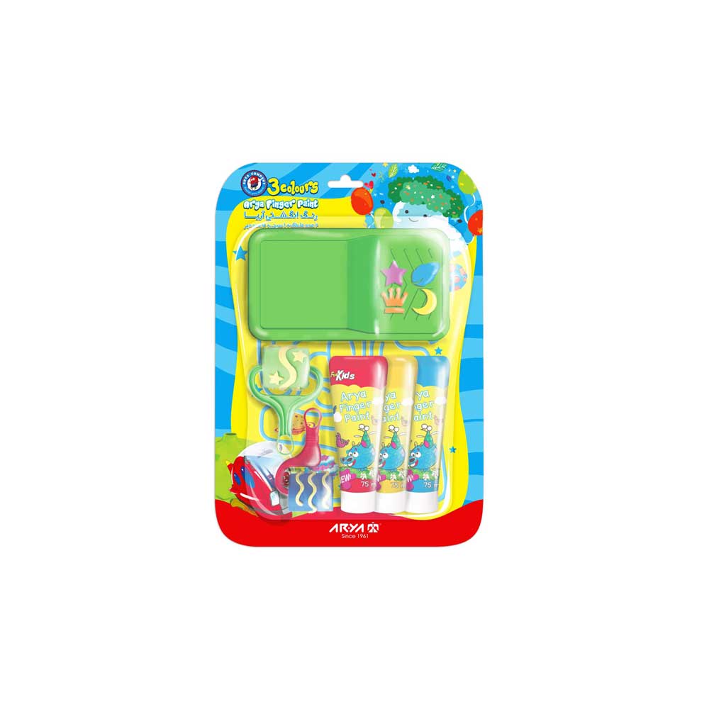 رنگ انگشتی3رنگ با ابراز آریا 7020*24عدد*