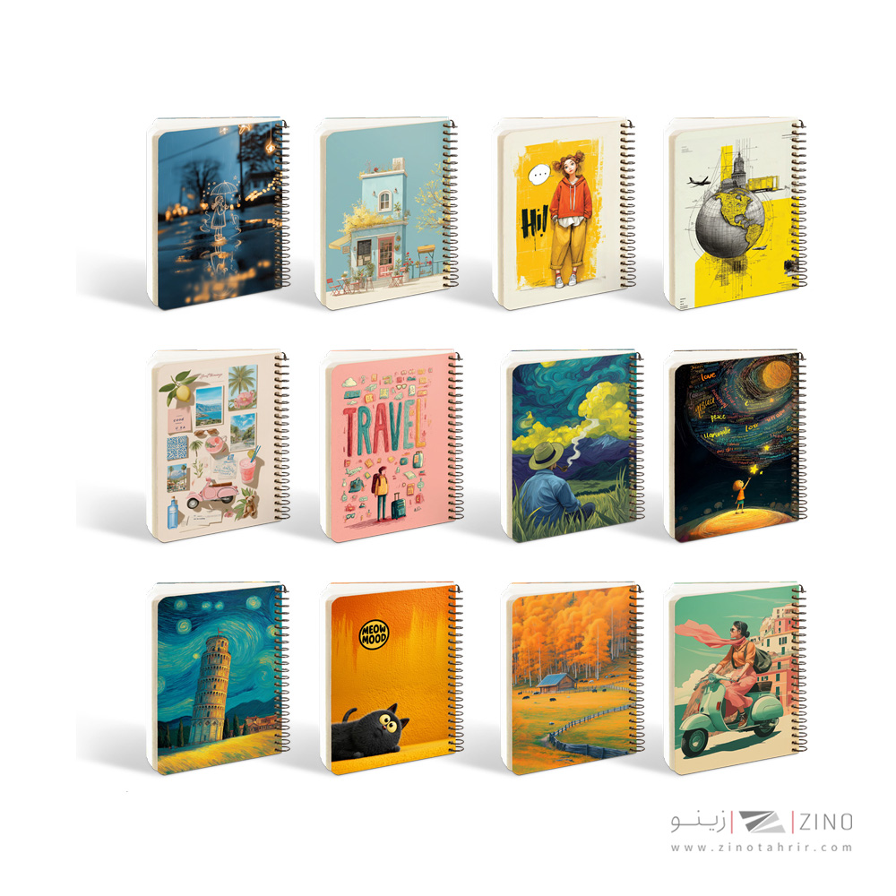 سررسید رقعی سیمی جلد سخت مسترنوت کد900 سال1405