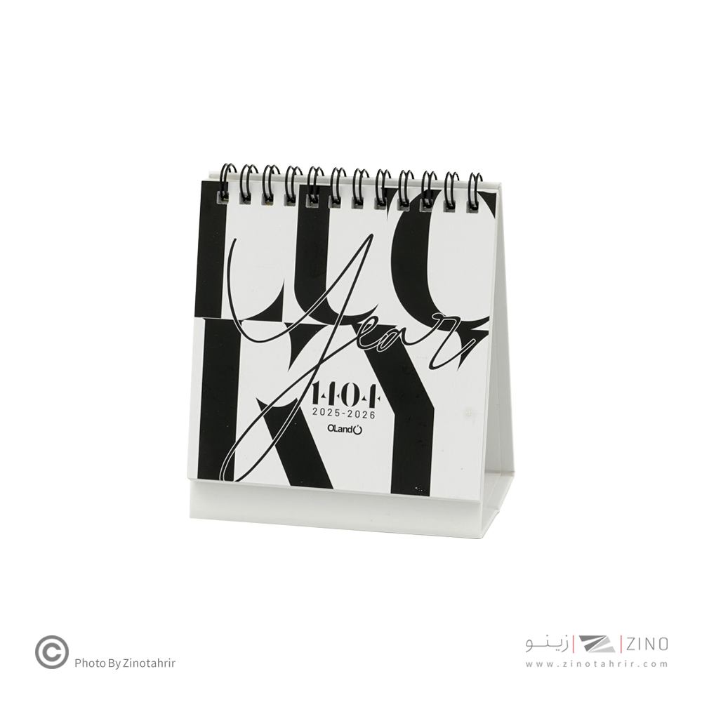 تقویم رومیزی11*11همراه با استیکریادآوری Lucky year الند1404