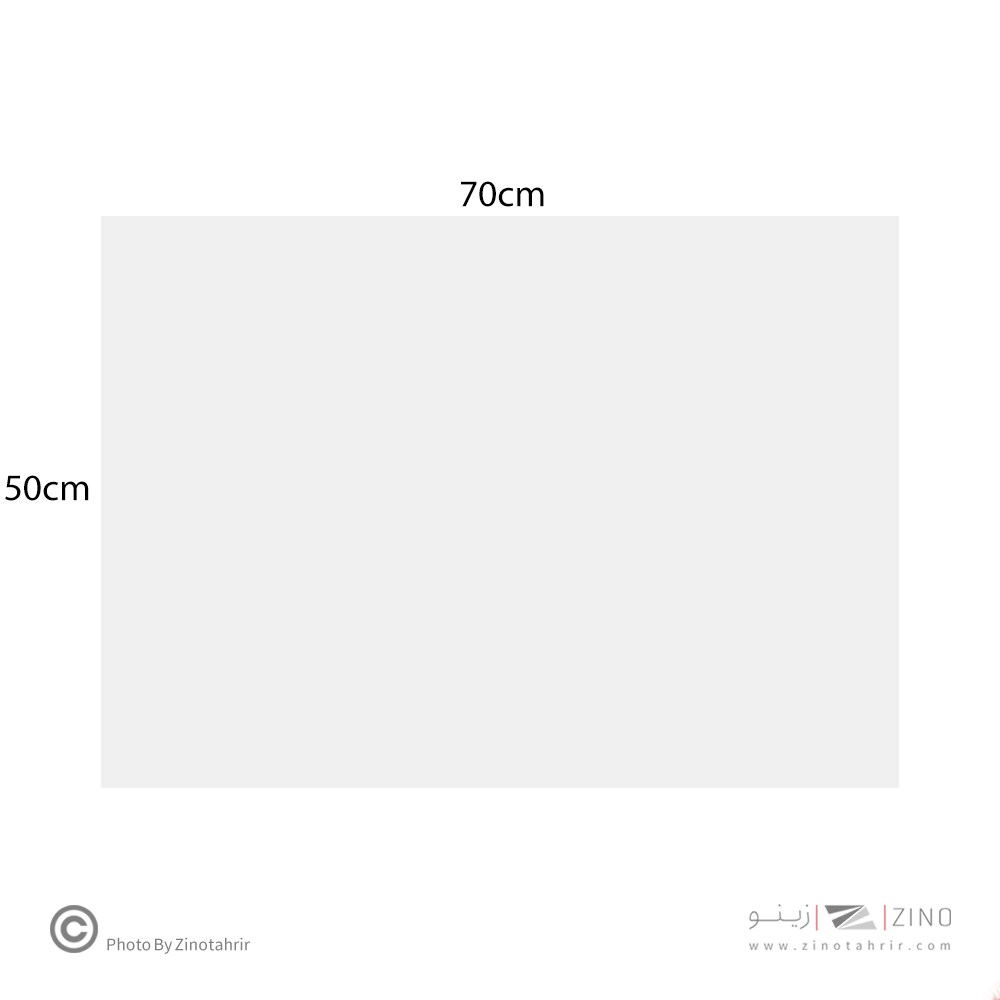 فوم5میل سفید70*50