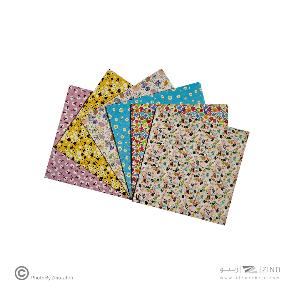 کاغذ اوریگامی 48برگ 15*15سانت گلدار یکرو اوریکا