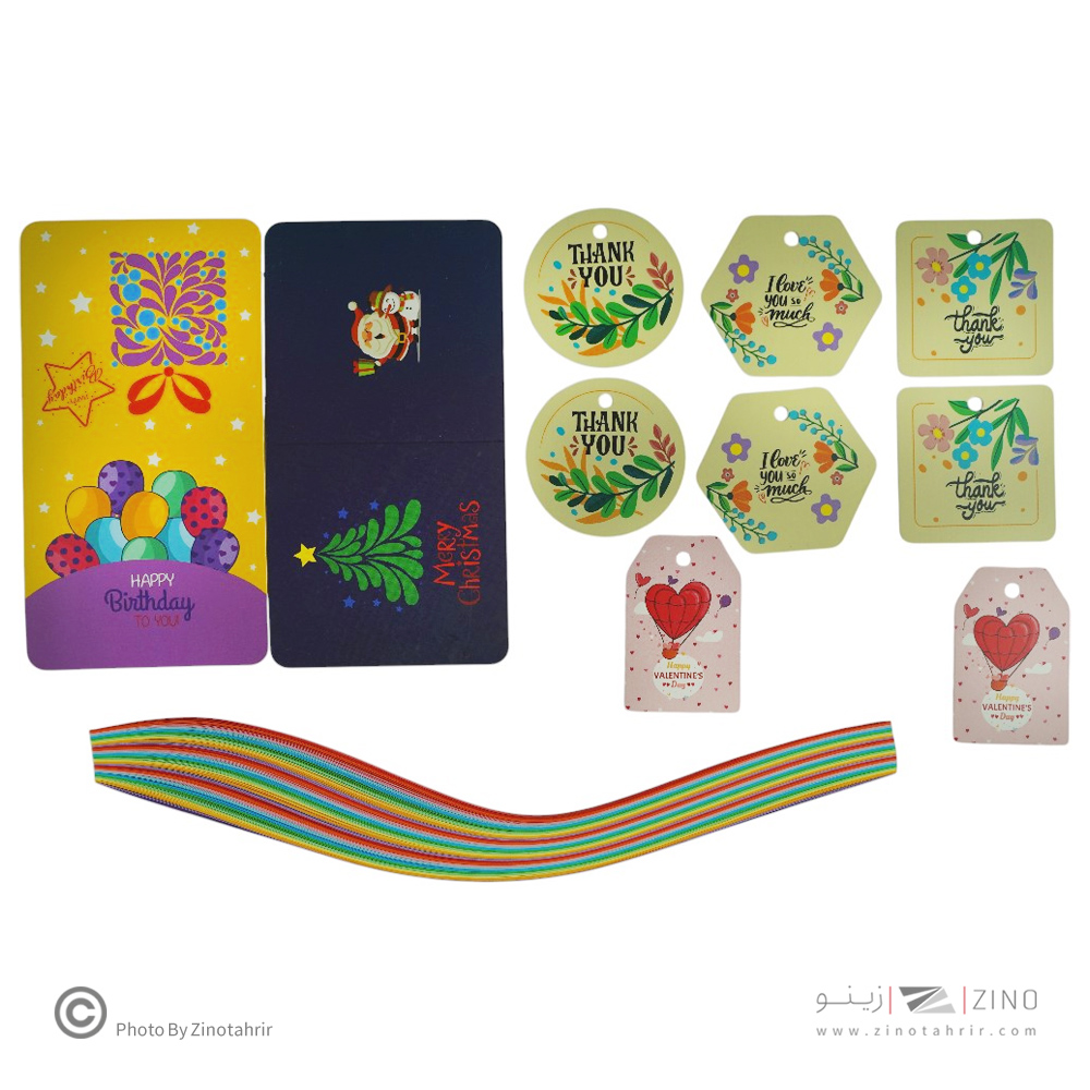 پک کاغذ ملیله وکارت تشکر150برگی اوریکا