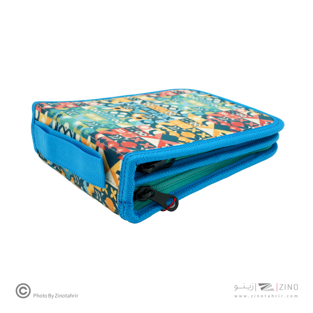 کیف مدادرنگی 60عددی  دوزیپ سری V  لوتو