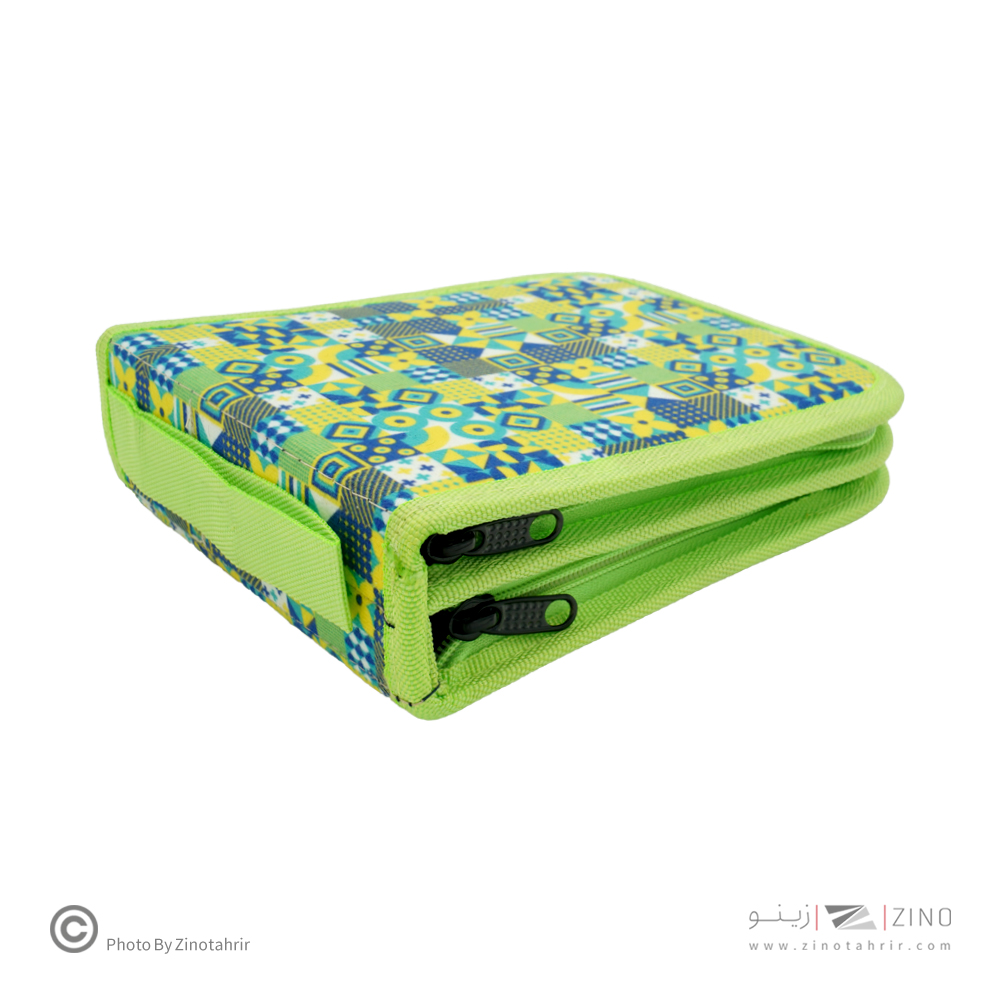 کیف مدادرنگی 60عددی  دوزیپ سری V  لوتو