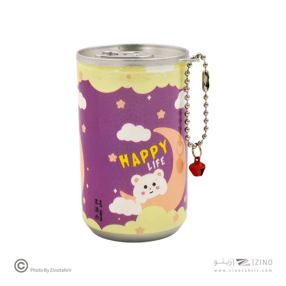 دستمال مرطوب قوطی نوشابه  طرح فانتزی