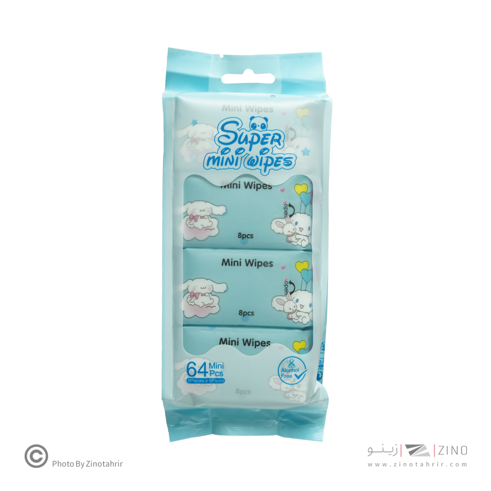 دستمال مرطوب فاتنزی طرح فانتزی 8 عددی