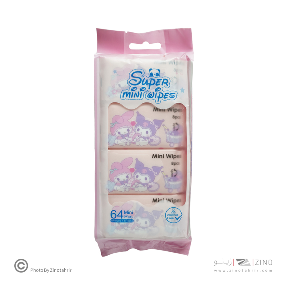 دستمال مرطوب فاتنزی طرح فانتزی 8 عددی